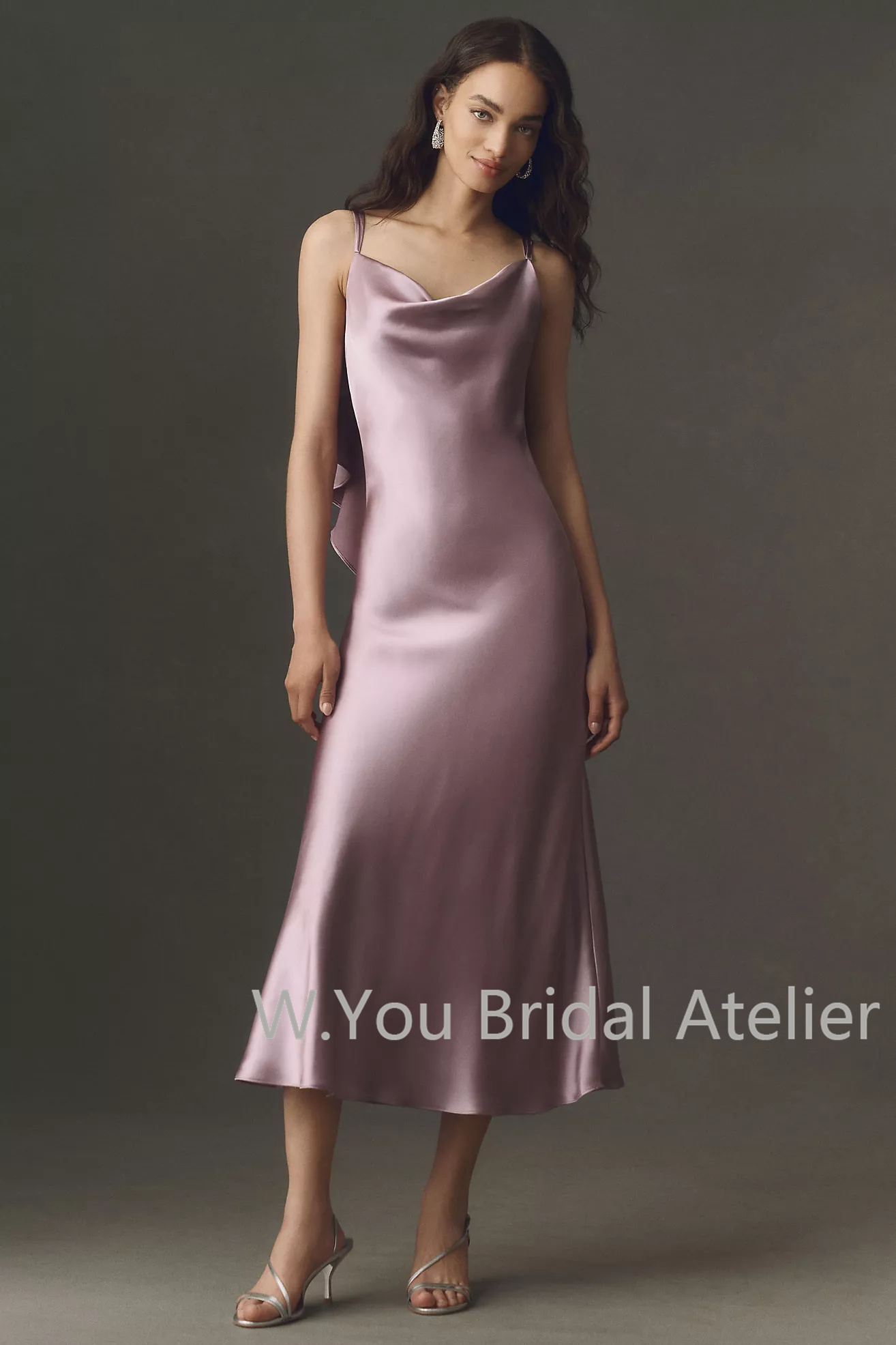 Evening Dresses Cowl-Neck Slip - Slip Dress Satin review and price