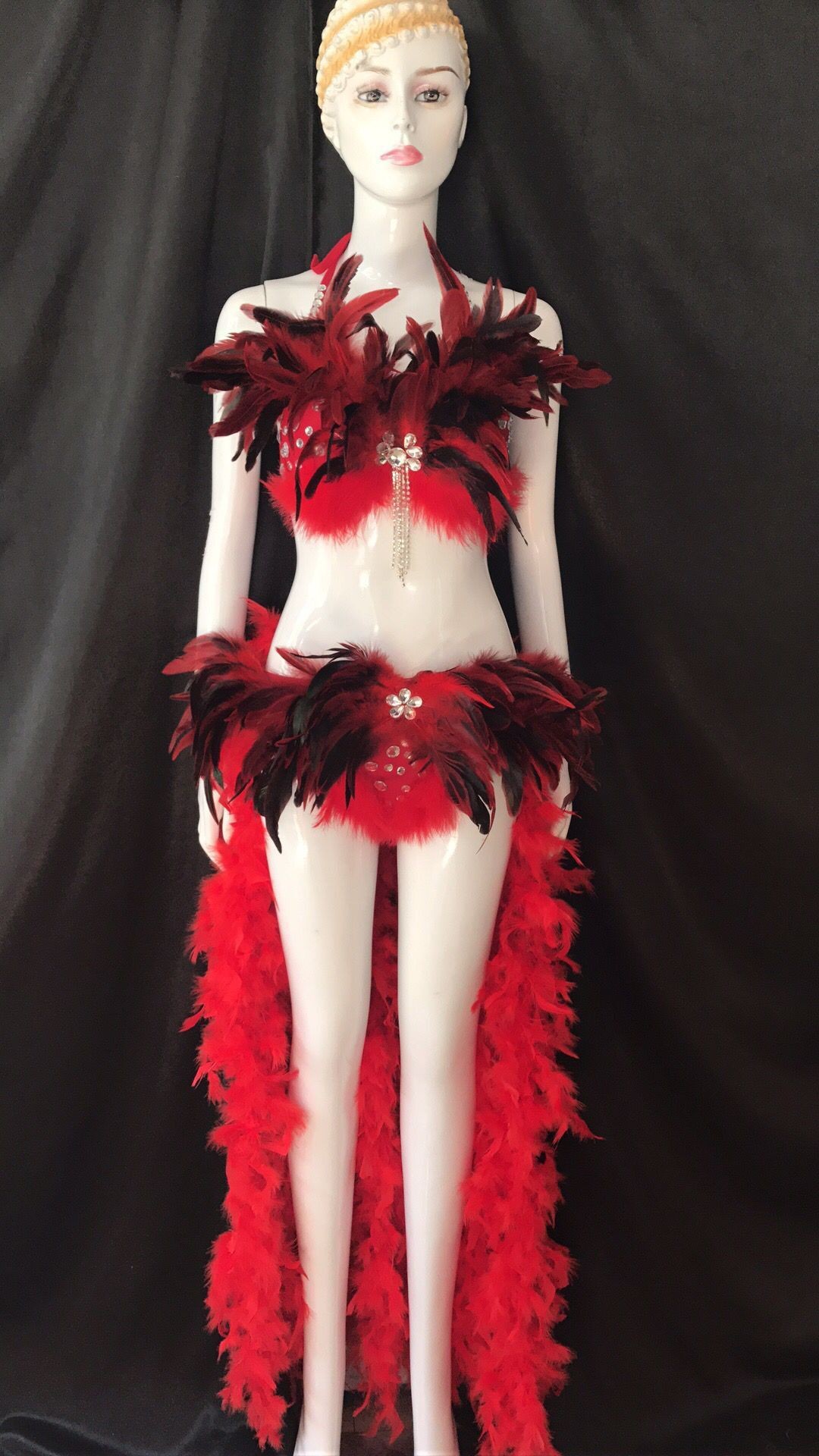 Women Feather Bikini Costume R - Thong Bikini Women review and price